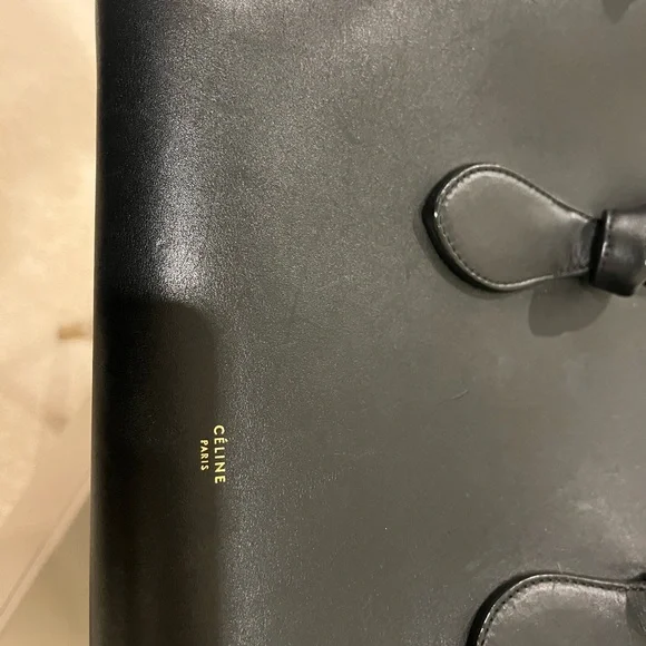 Celine ALL BLACK MONOCHROME tote handbag - Picture 5 of 8